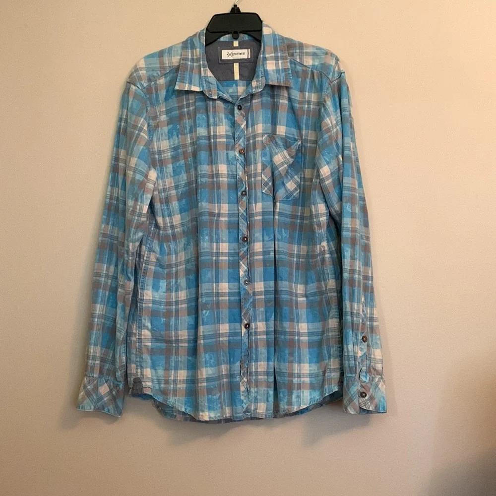 Depart West men’s long sleeve button down shirt. - Picture 1 of 7